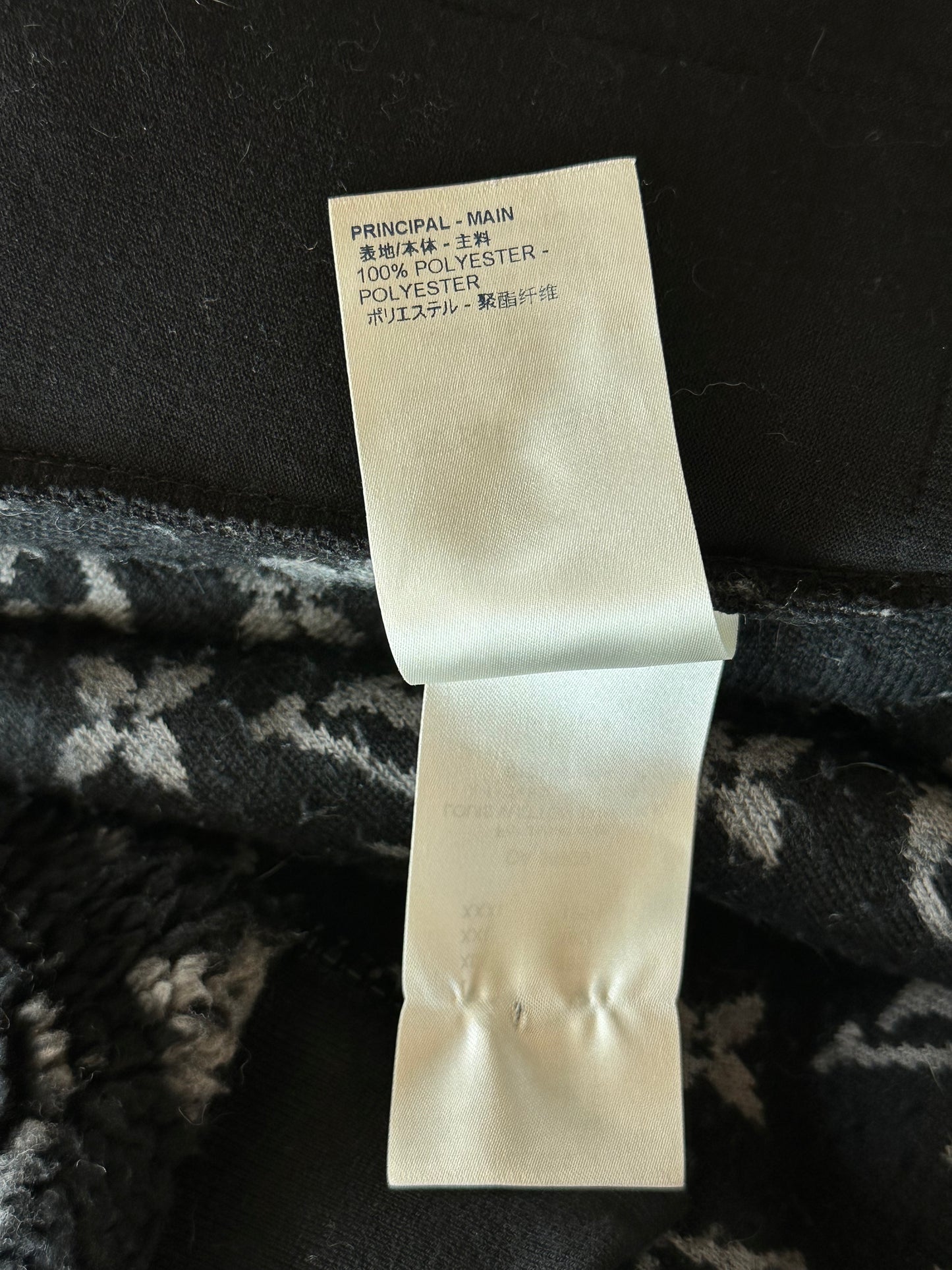 Louis Vuitton Black & Grey Monogram Fleece Zip Up Jacket