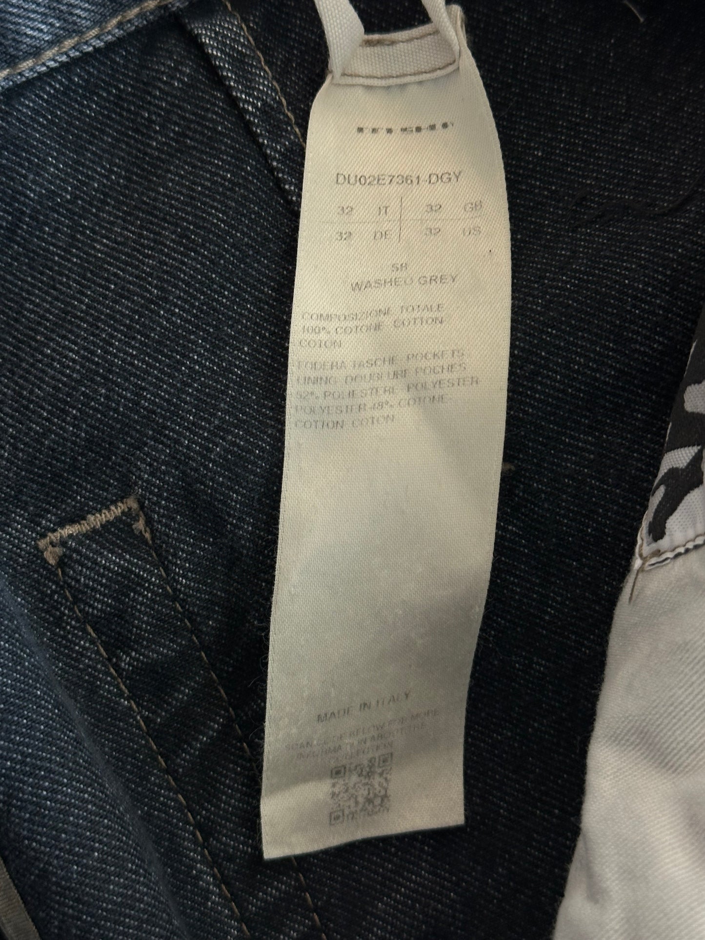 Rick Owens Washed Grey Double Cargo Jeans