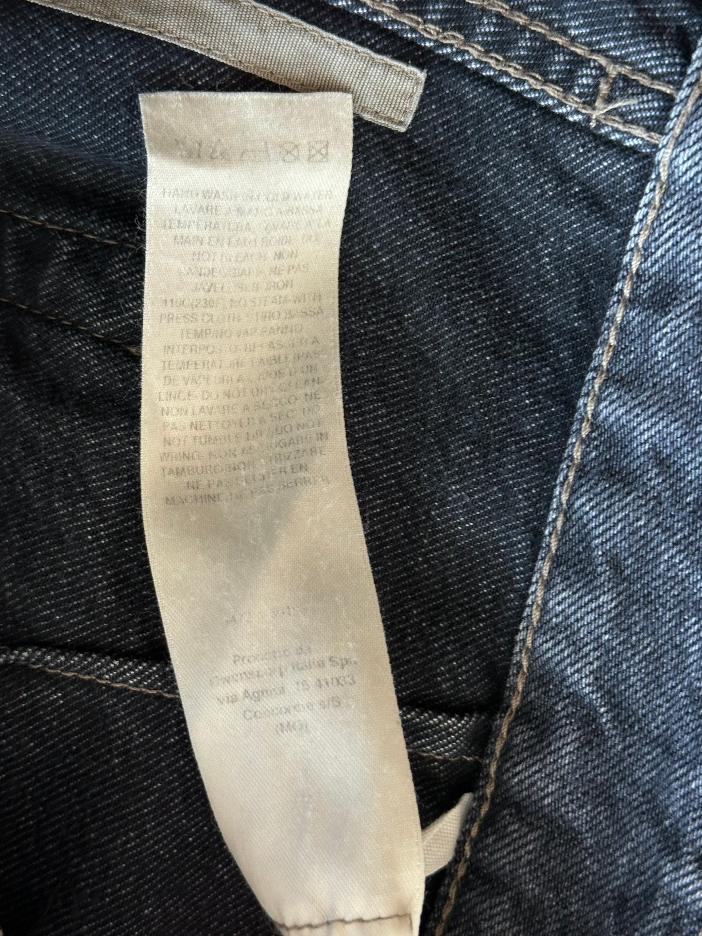 Rick Owens Washed Grey Double Cargo Jeans