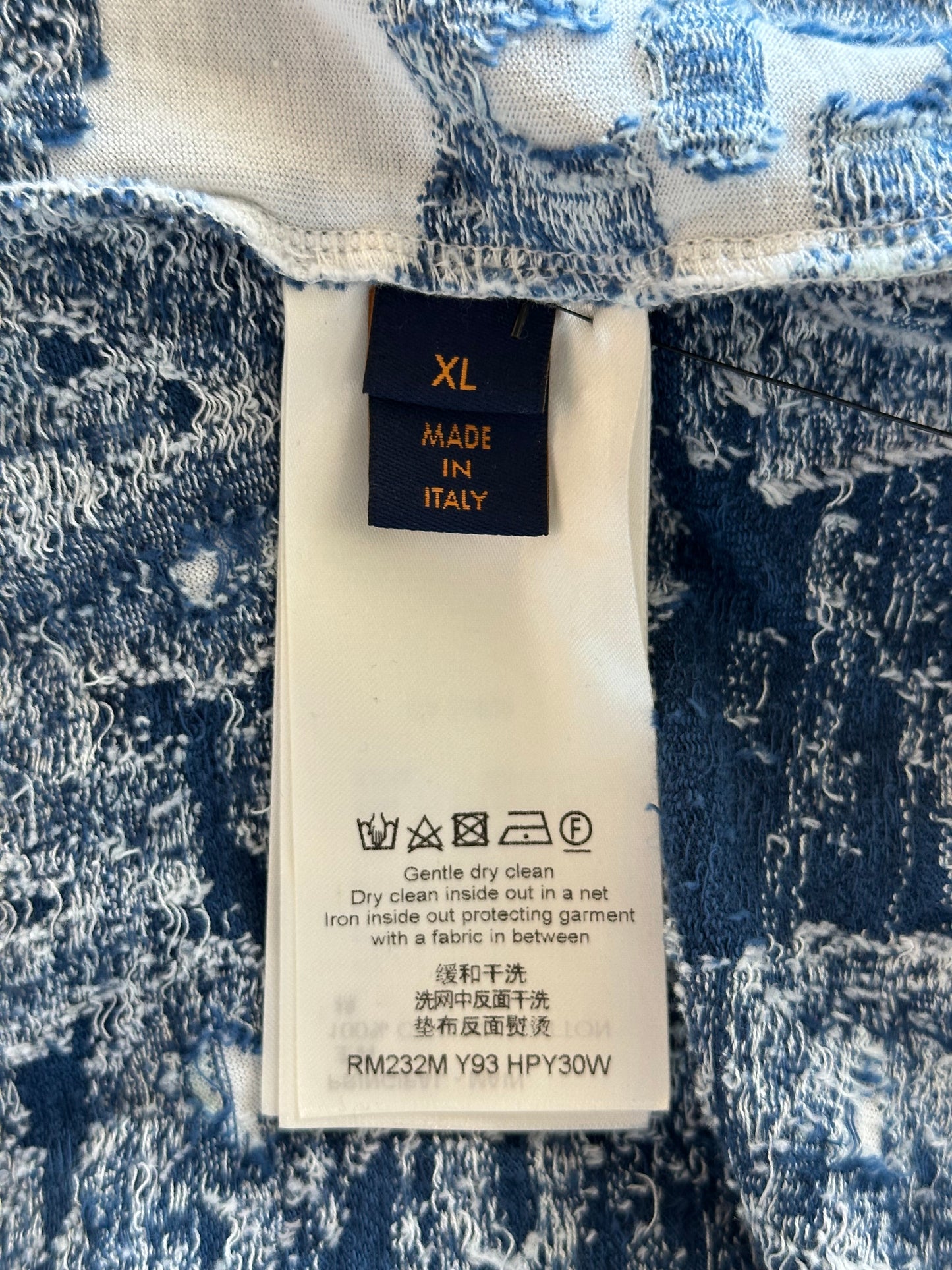 Louis Vuitton Blue & White Aquagarden Monogram T-Shirt