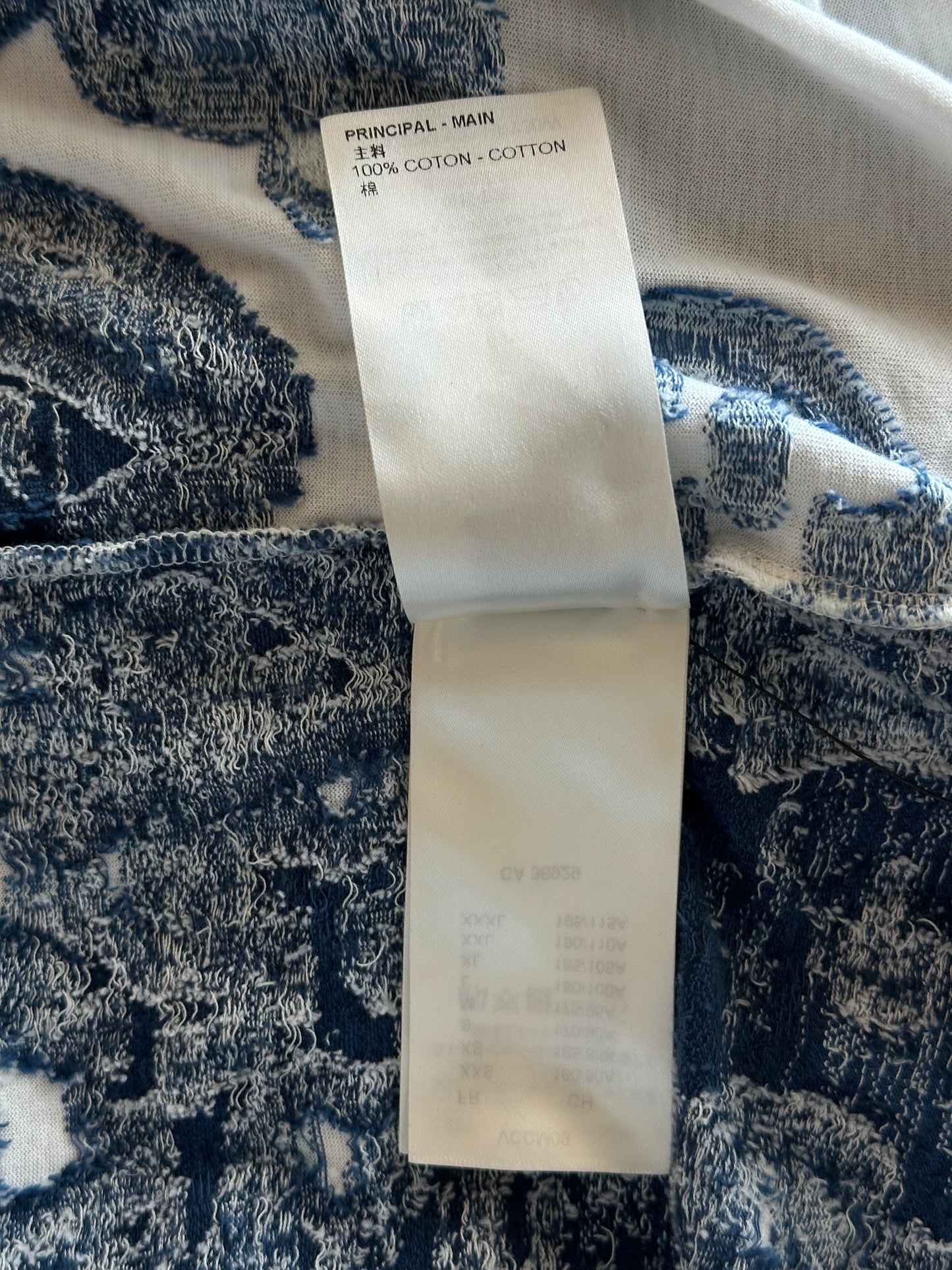 Louis Vuitton Blue & White Aquagarden Monogram T-Shirt