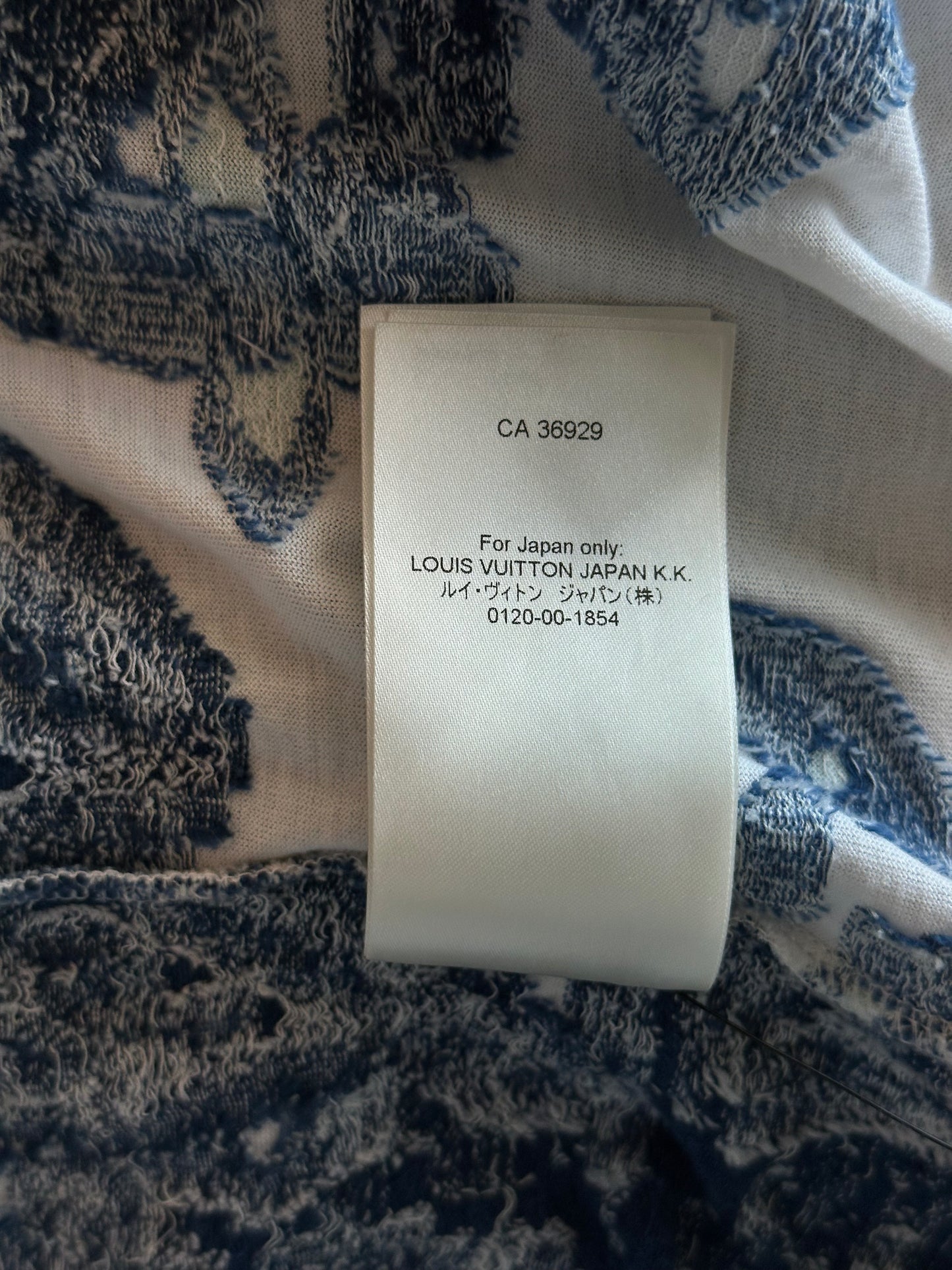 Louis Vuitton Blue & White Aquagarden Monogram T-Shirt