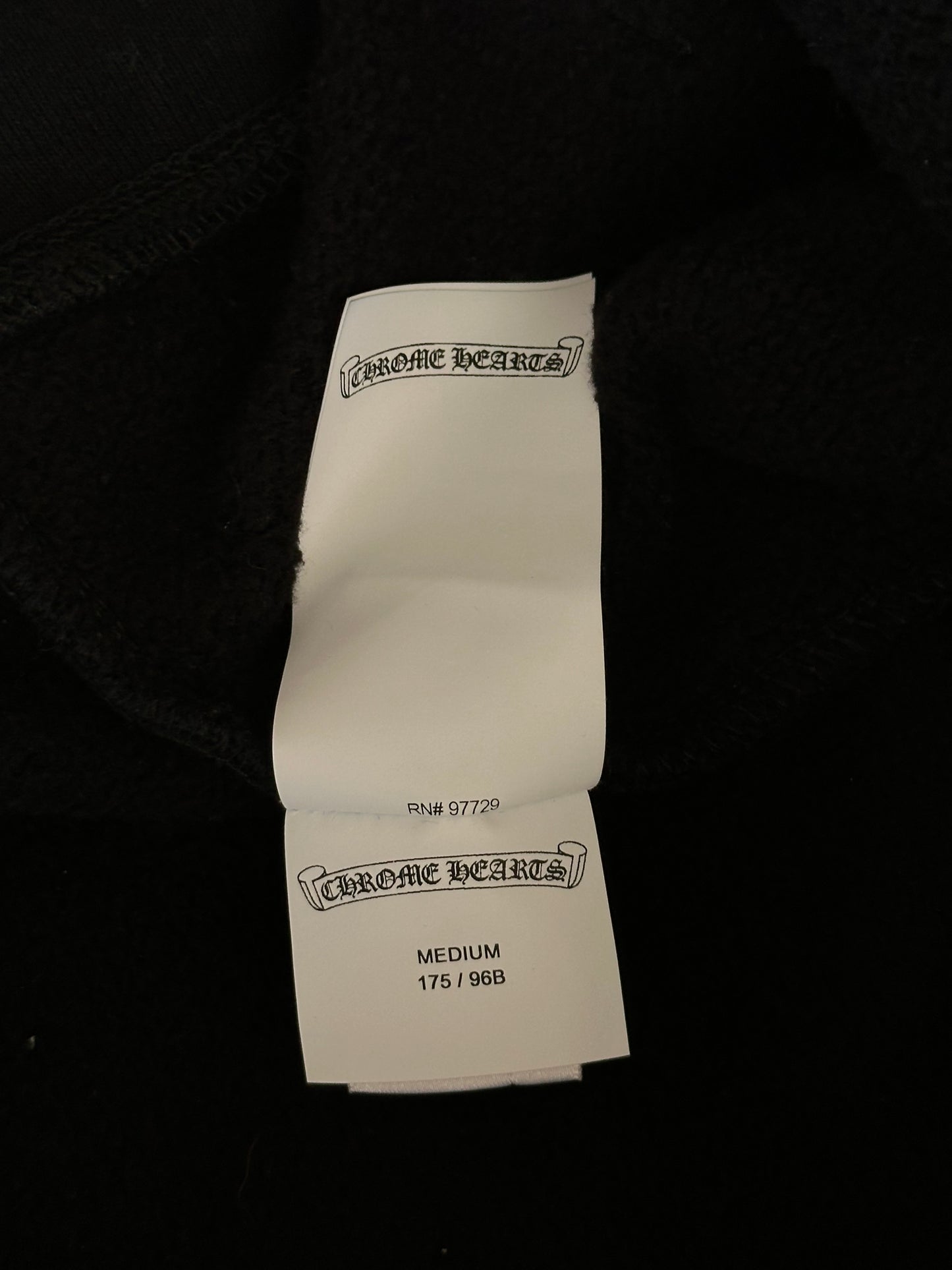 Chrome Hearts Black Triple Cross Patch Paper Jam Hoodie