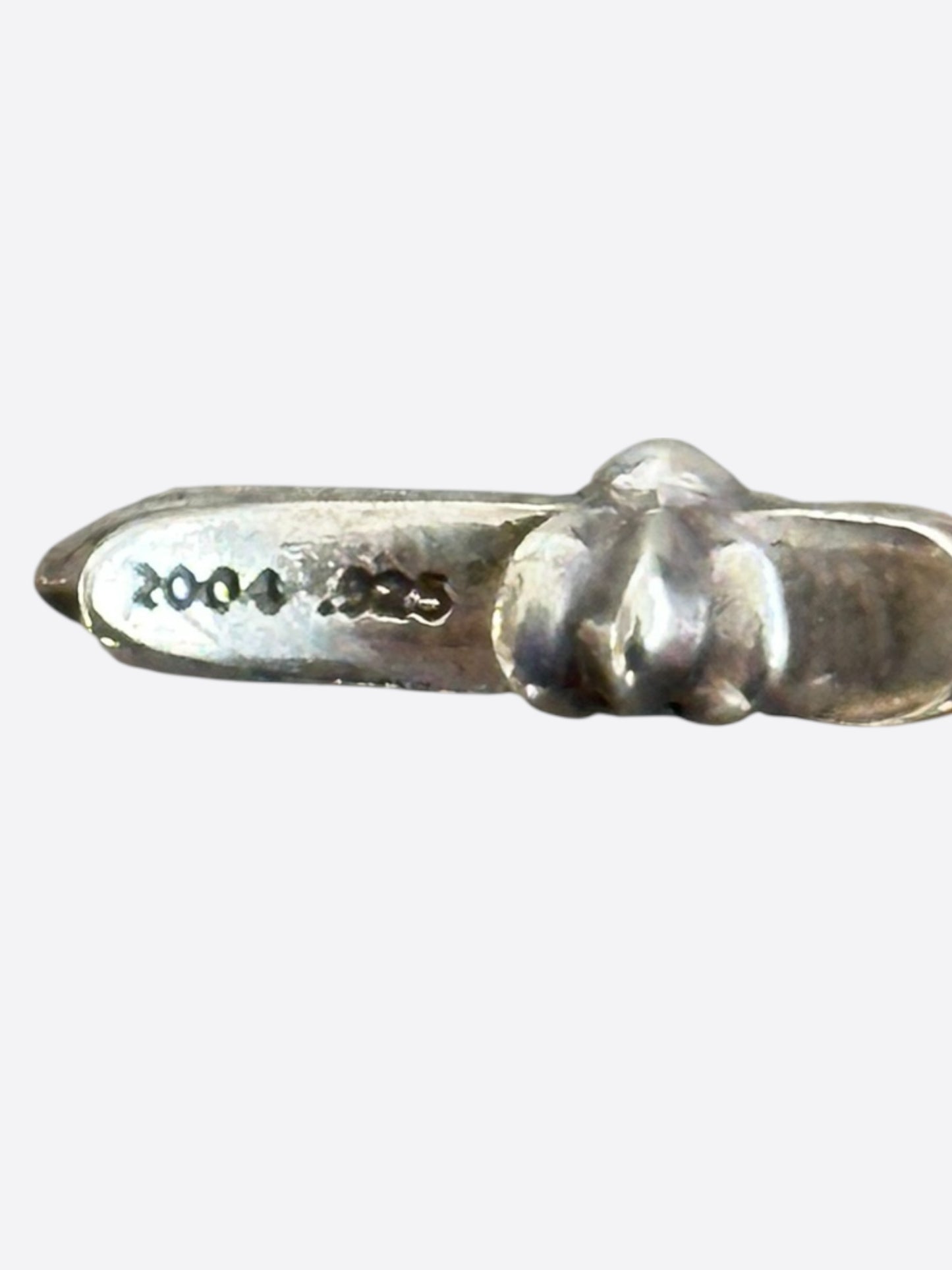 Chrome Hearts Silver & Ruby Baby Fat Pendant