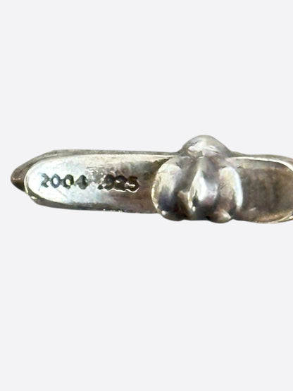 Chrome Hearts Silver & Ruby Baby Fat Pendant