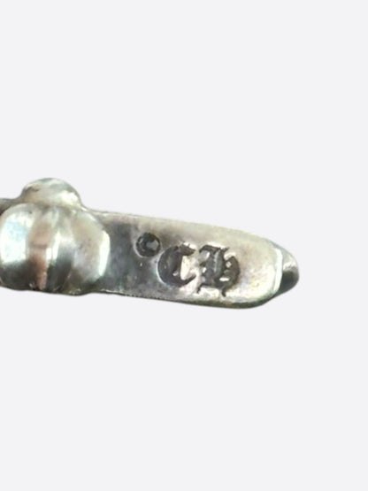 Chrome Hearts Silver & Sapphire Baby Fat Pendant