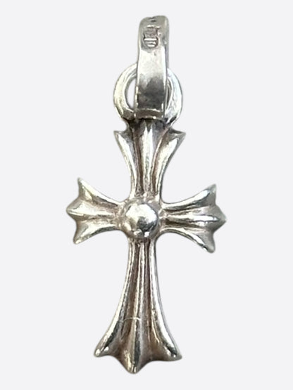 Chrome Hearts Silver & Sapphire Baby Fat Pendant