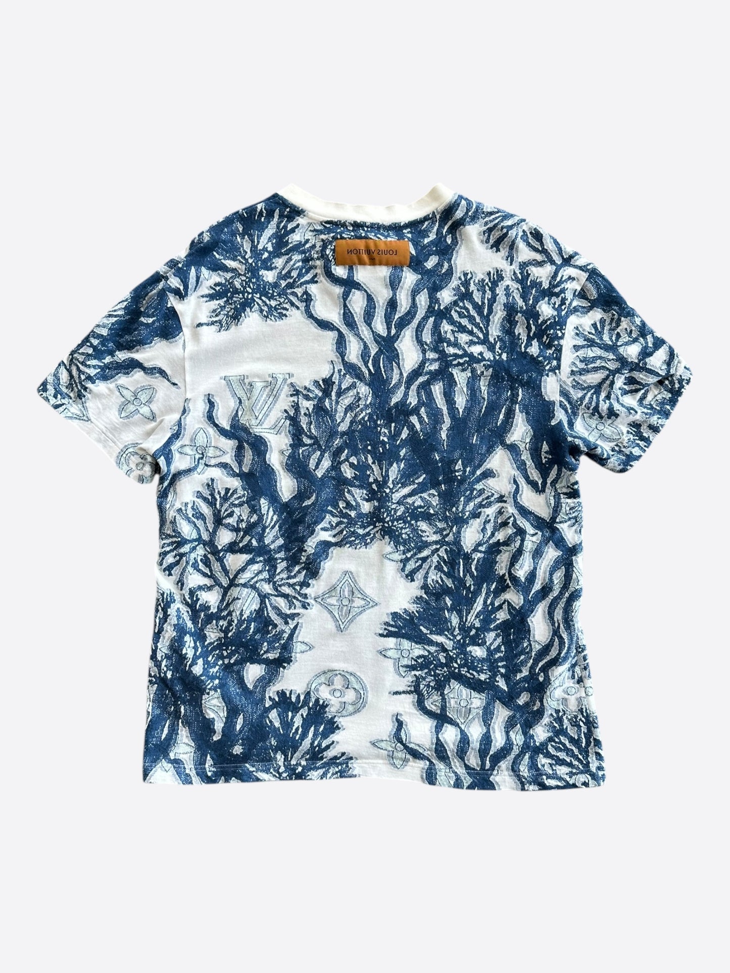 Louis Vuitton Blue & White Aquagarden Monogram T-Shirt