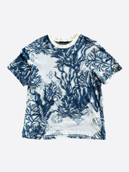 Louis Vuitton Blue & White Aquagarden Monogram T-Shirt