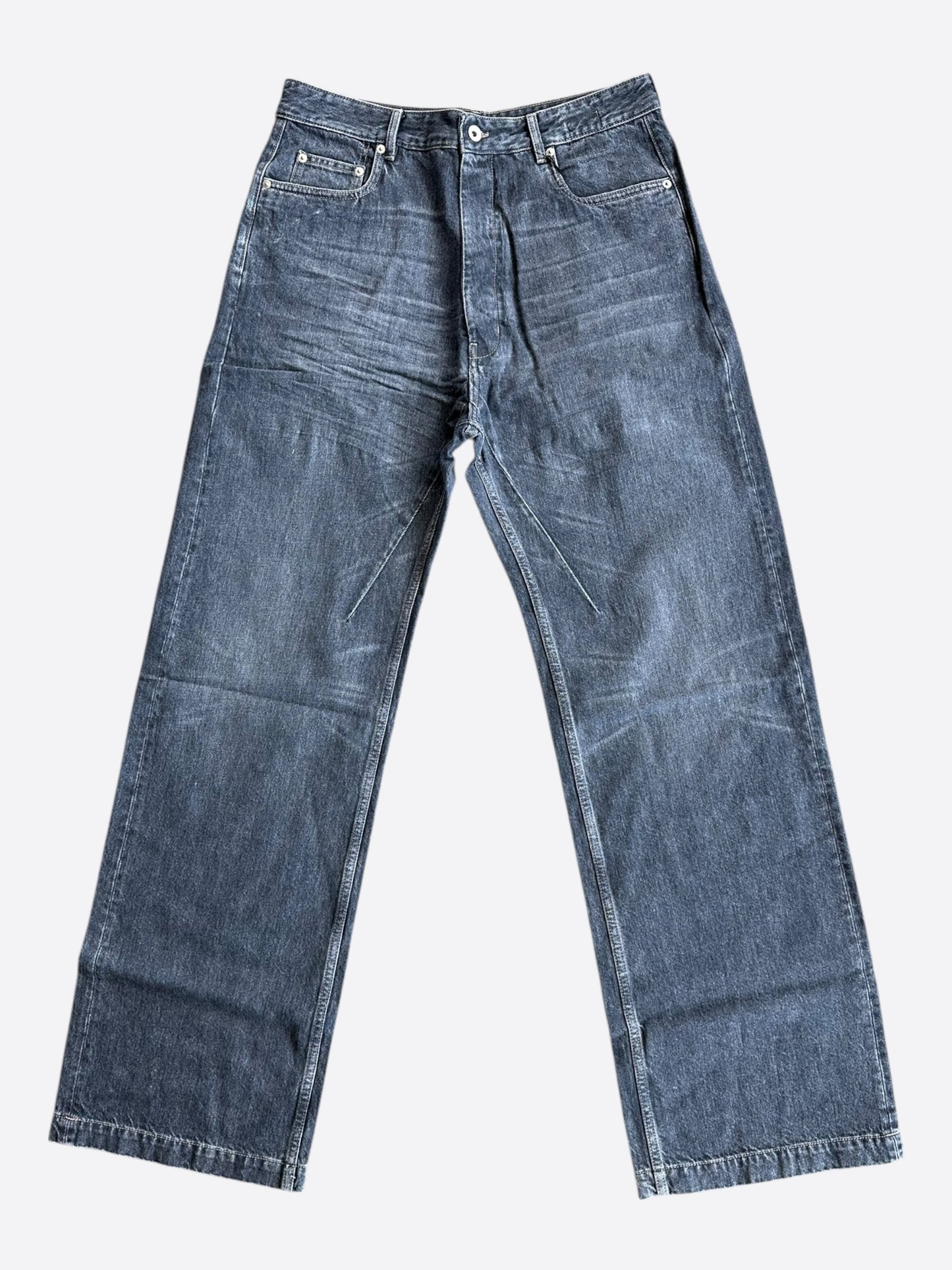 Rick Owens Washed Grey Geth Jeans