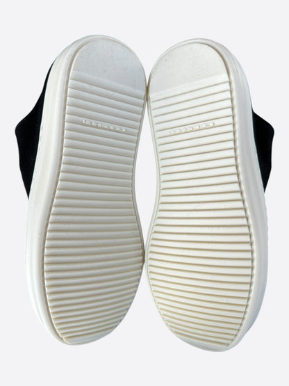 Rick Owens Black & White Jumbo Lace Women's Low Top Sneakers