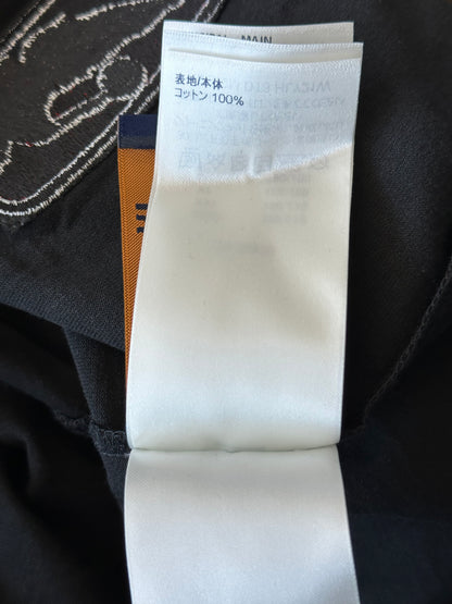Louis Vuitton NBA Black Embroidered Patches T-Shirt
