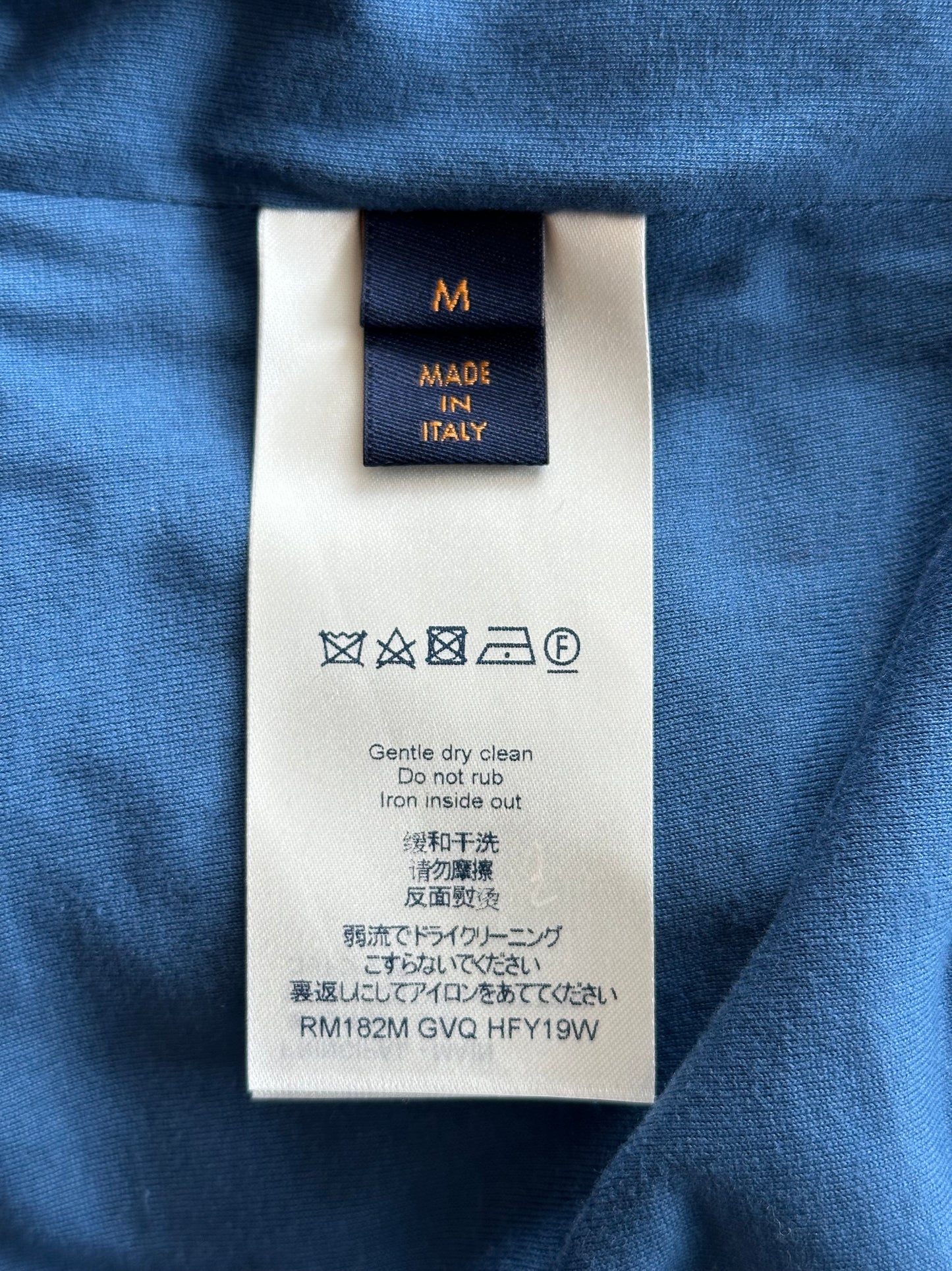 Louis Vuitton Blue Velour Monogram Track Jacket
