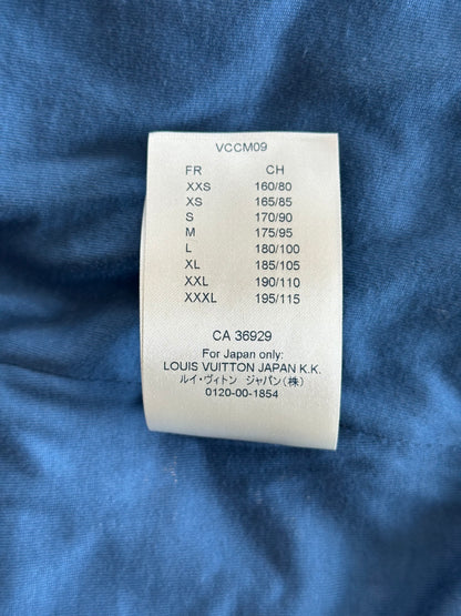 Louis Vuitton Blue Velour Monogram Track Jacket