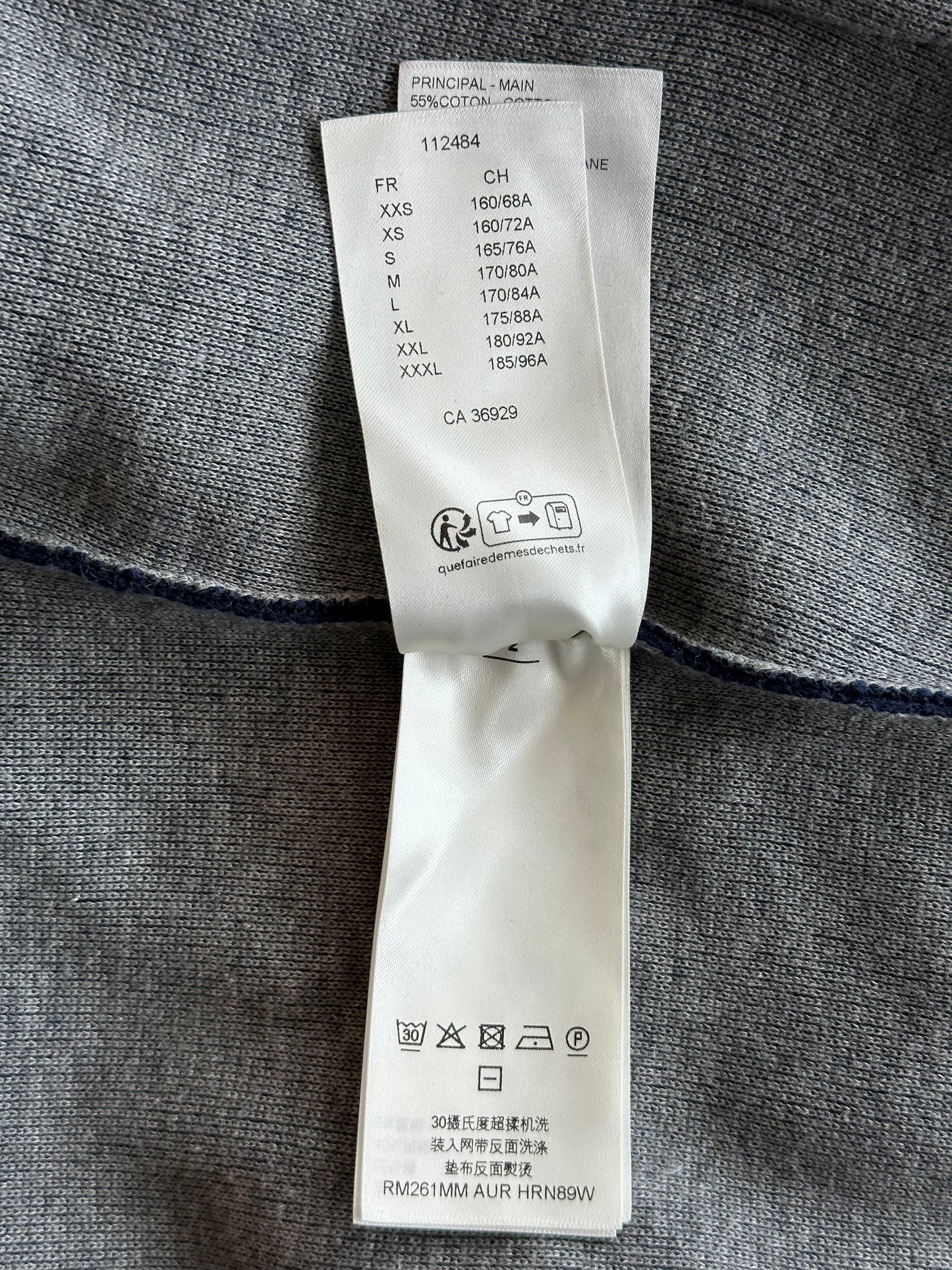 Louis Vuitton Navy & White Embroidered Logo Zip Up Hoodie