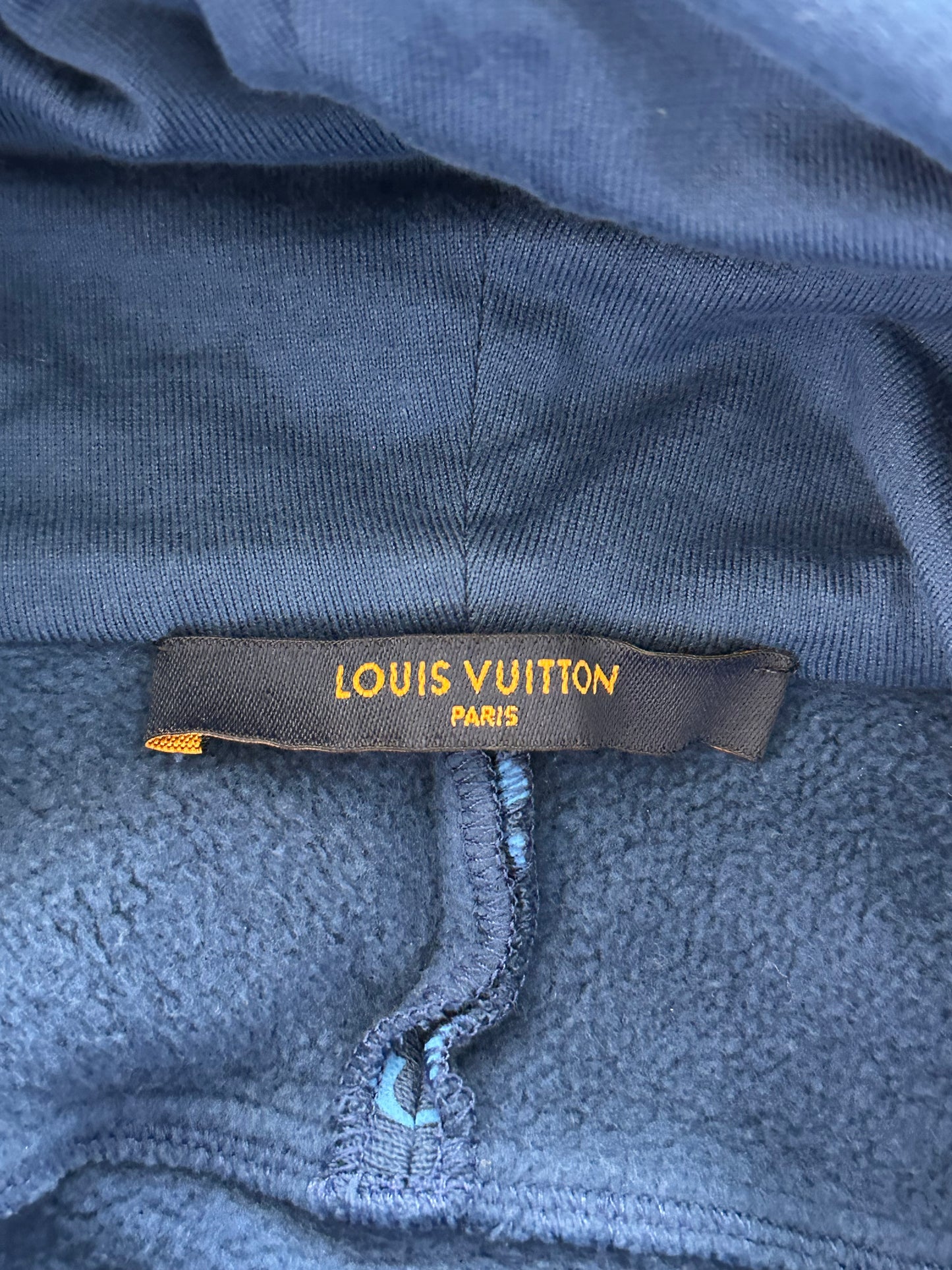 Louis Vuitton Blue Circle Cut Monogram Hoodie