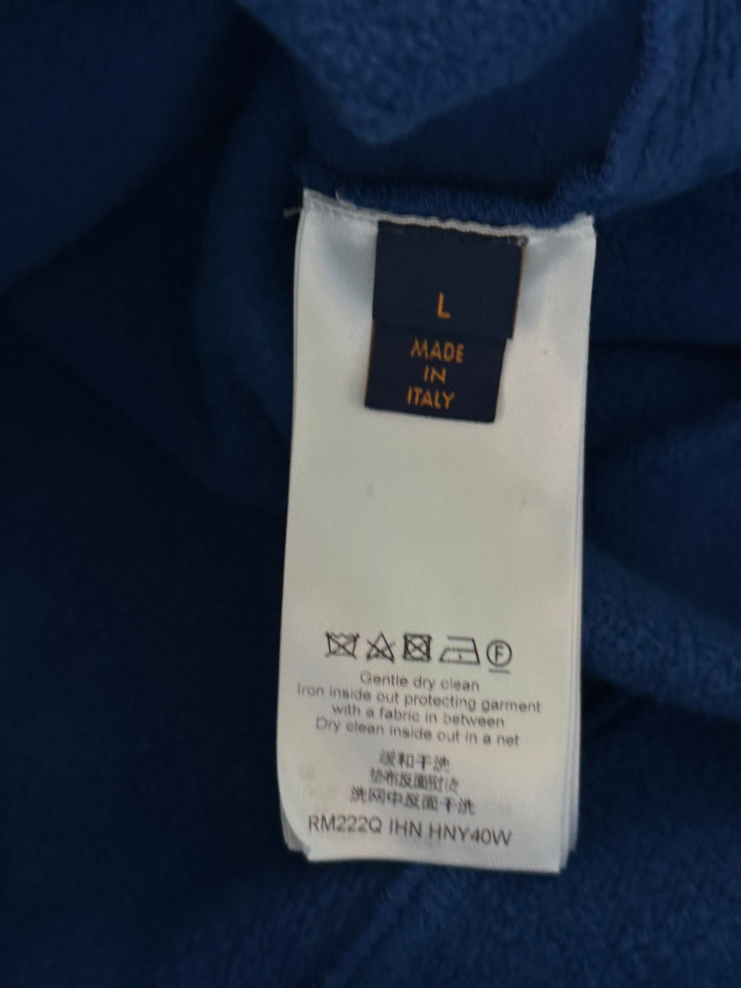 Louis Vuitton Blue Circle Cut Monogram Hoodie