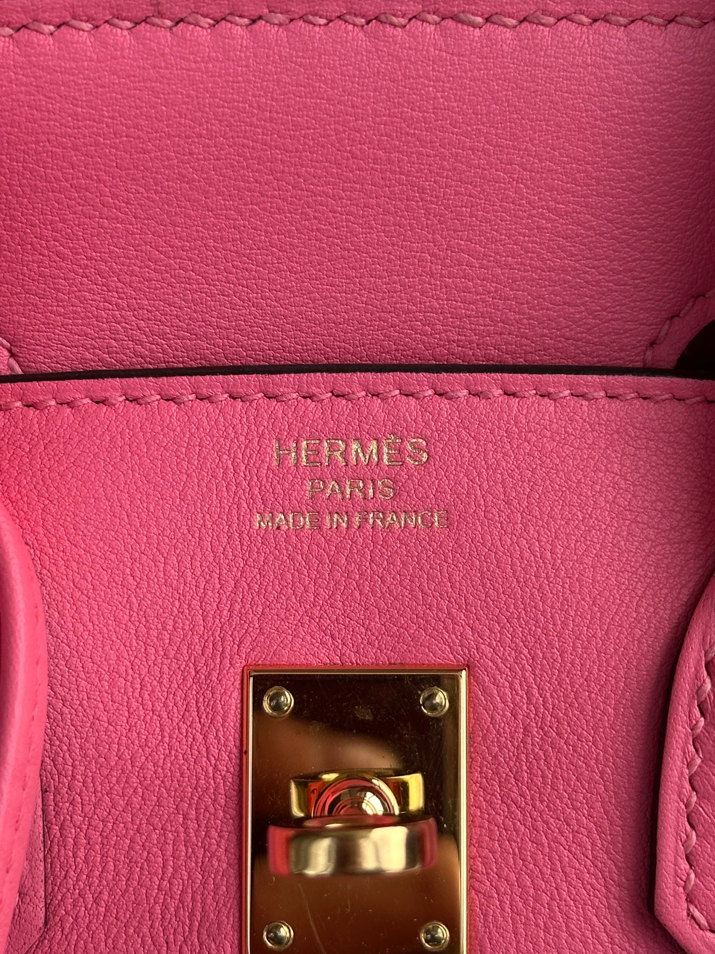 Hermes Rose Azalee Pink Togo & Gold Hardware Birkin 25