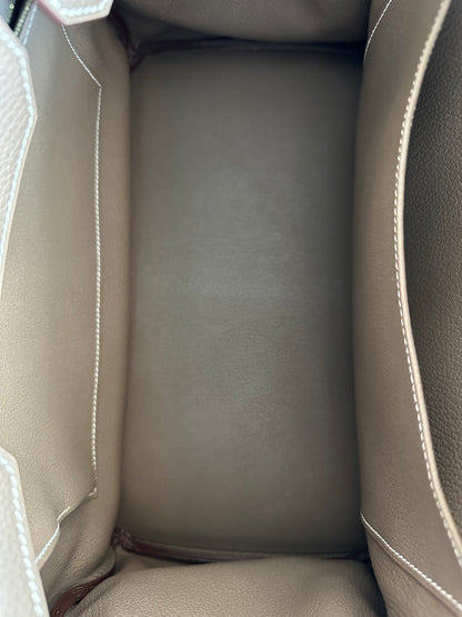 Hermes Etoupe Togo & Gold Hardware Birkin 35