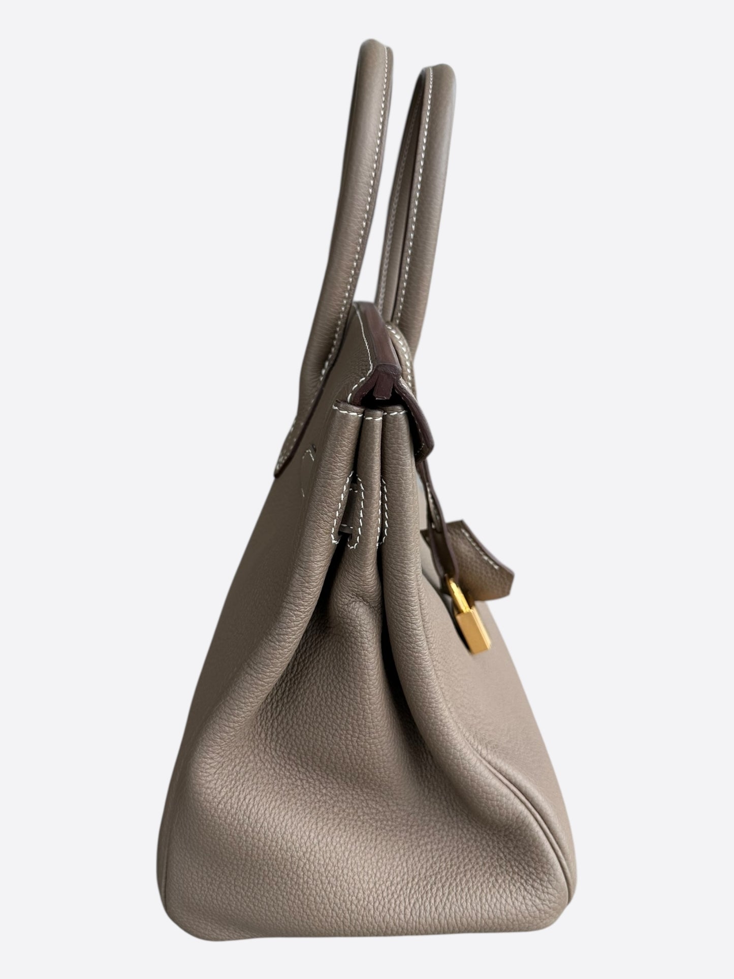 Hermes Etoupe Togo & Gold Hardware Birkin 30