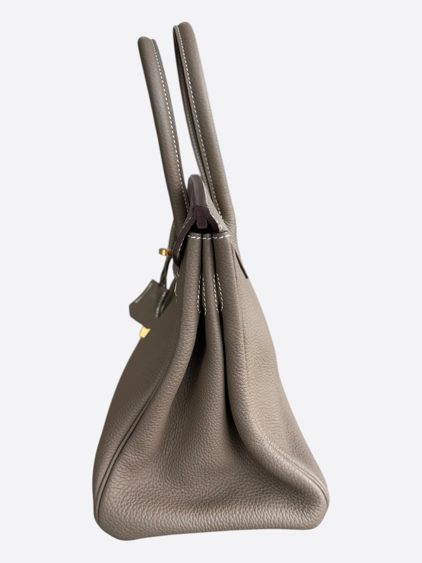 Hermes Etoupe Togo & Gold Hardware Birkin 30