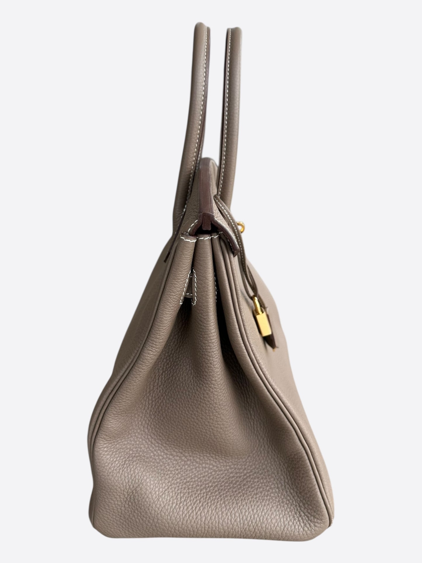 Hermes Etoupe Togo & Gold Hardware Birkin 35