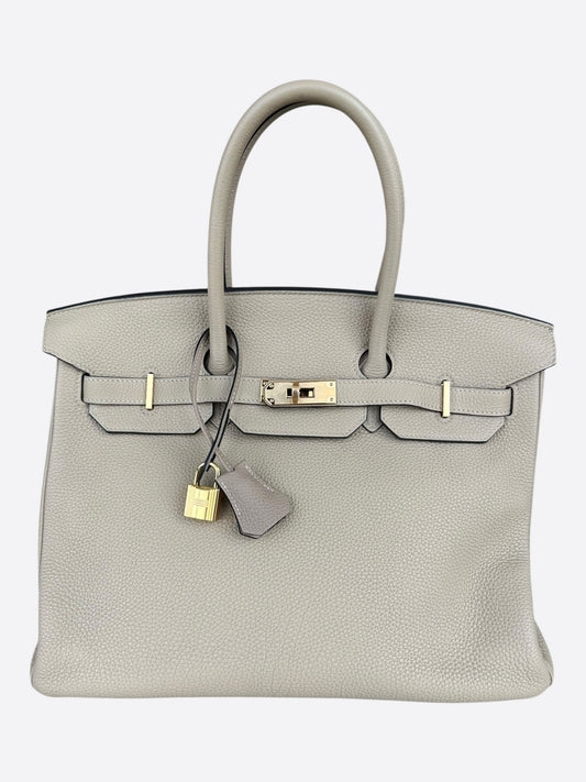 Hermes Sesame Togo & Gold Hardware Birkin 35