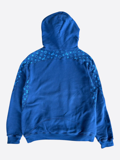 Louis Vuitton Blue Circle Cut Monogram Hoodie