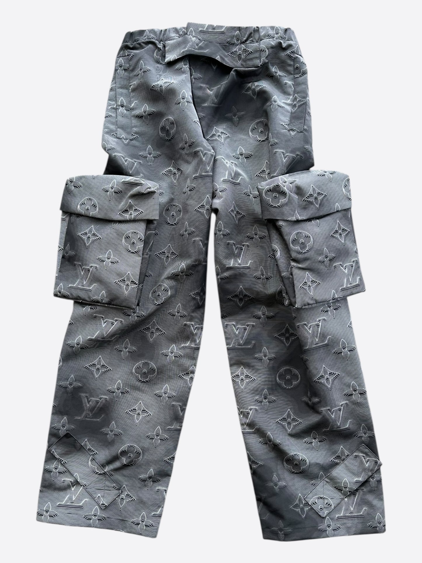 Louis Vuitton Grey 2054 Monogram Cargo Pants