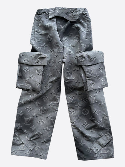 Louis Vuitton Grey 2054 Monogram Cargo Pants