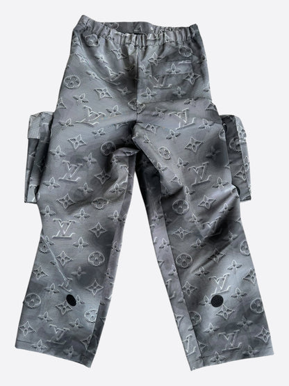 Louis Vuitton Grey 2054 Monogram Cargo Pants
