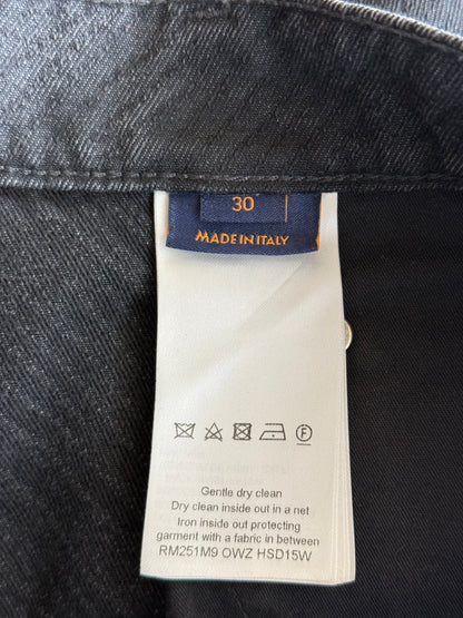 Louis Vuitton Black Giant Monogram Jeans