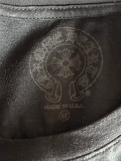 Chrome Hearts Black & White Cemetery Jacquard Horseshoe Logo T-Shirt