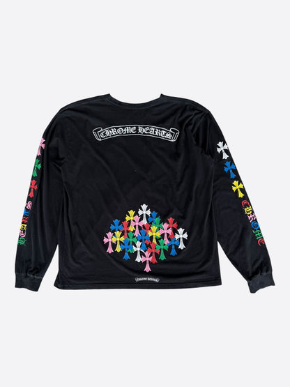 Chrome Hearts Black & Multicolor Cross Longsleeve T-Shirt