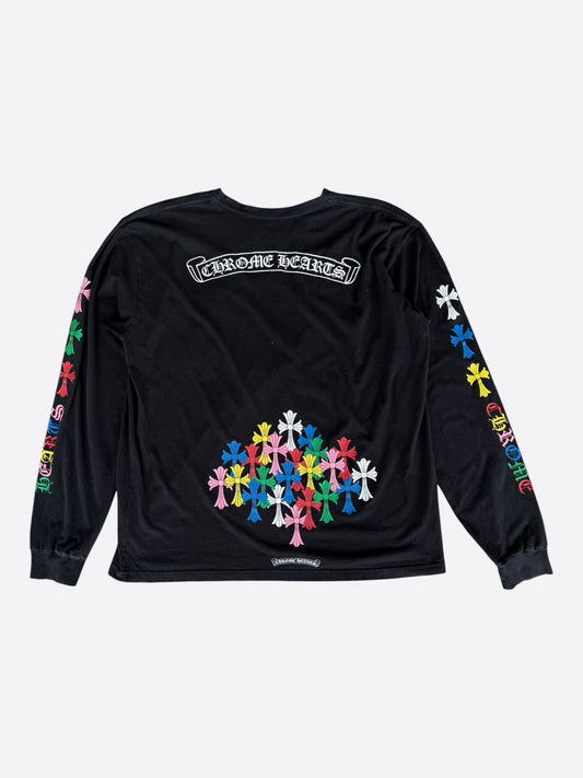 Chrome Hearts Black & Multicolor Cross Longsleeve T-Shirt