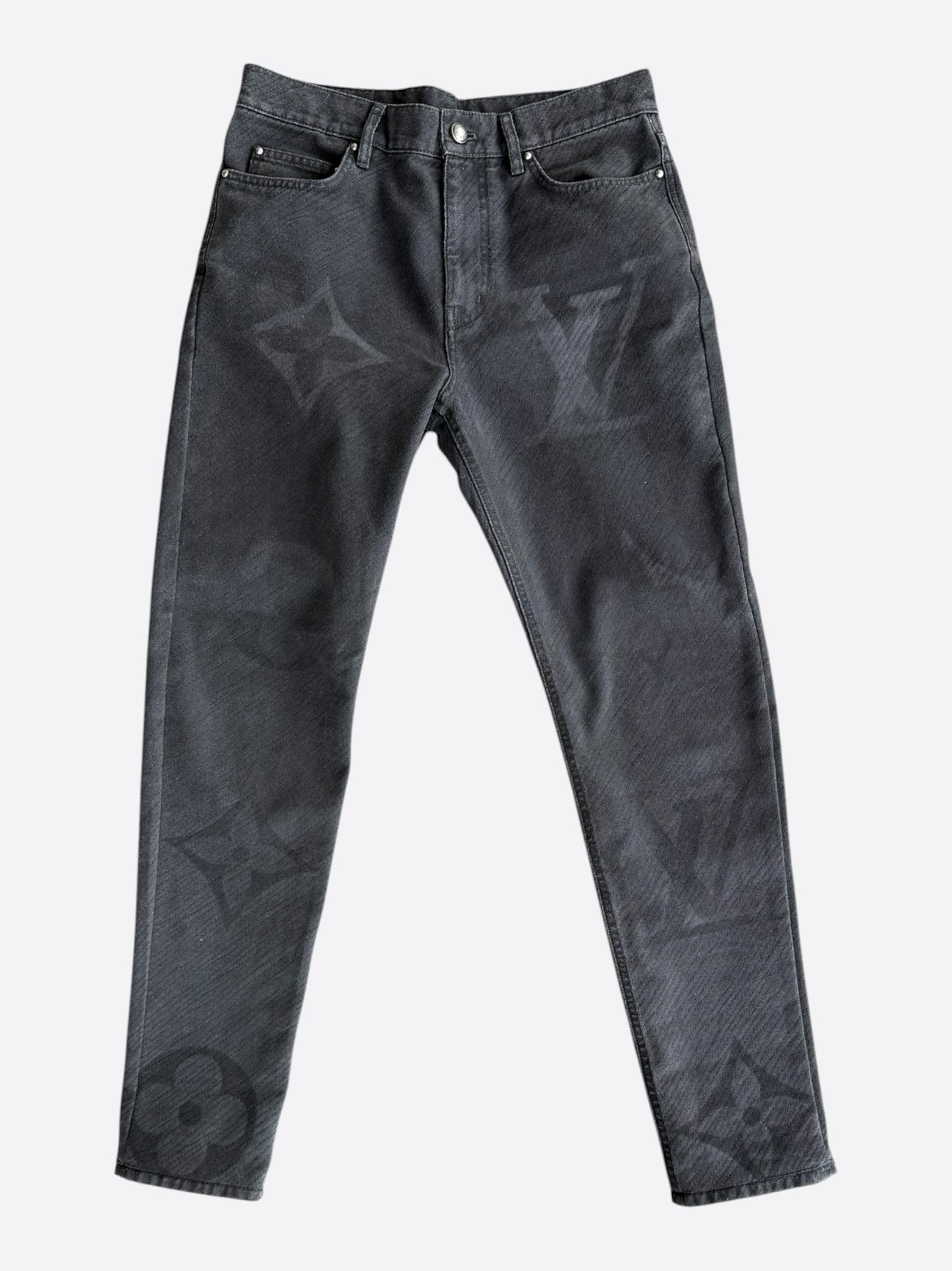 Louis Vuitton Black Giant Monogram Jeans