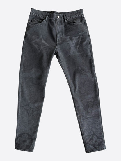 Louis Vuitton Black Giant Monogram Jeans