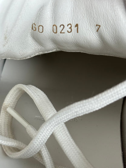 Louis Vuitton White & Silver Monogram Taurillon Run Away Sneakers