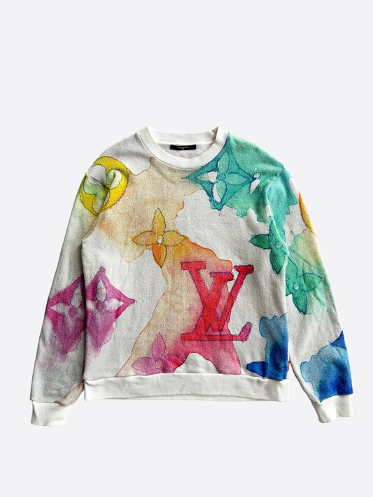 Louis Vuitton Multicolor Watercolor Monogram Sweater