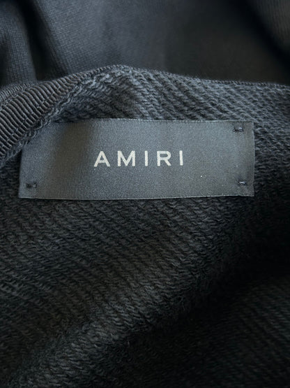 Amiri Black & Blue Records Logo Hoodie