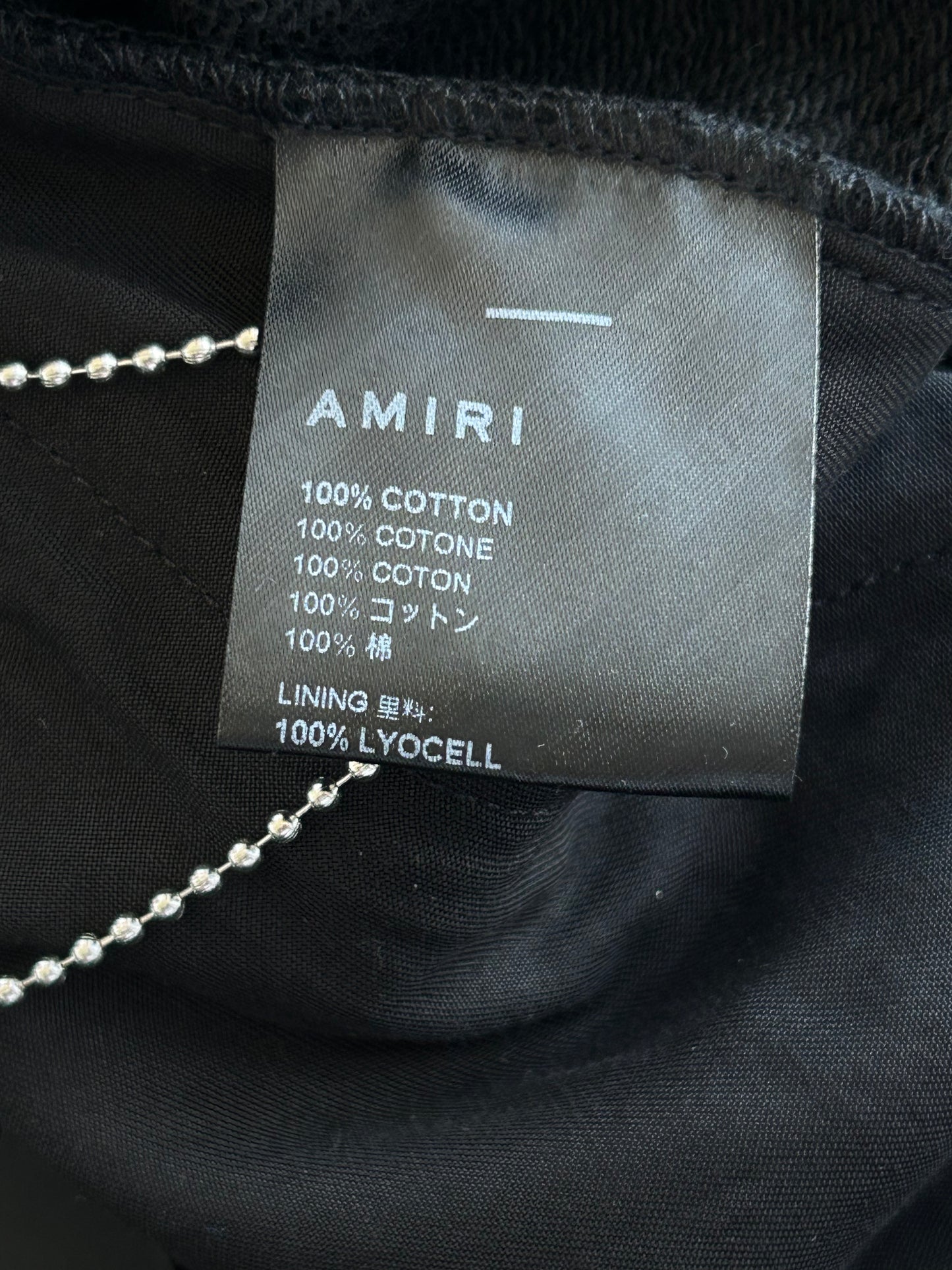 Amiri Black & Red MA Bar Logo Sweatpants