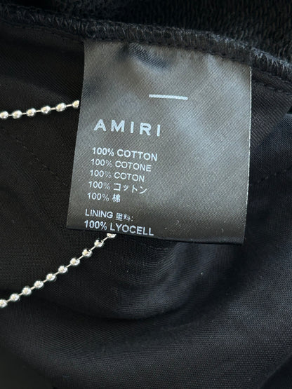 Amiri Black & Red MA Bar Logo Sweatpants
