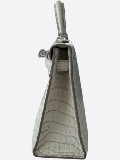 Hermes Beton Alligator Mini Kelly 20