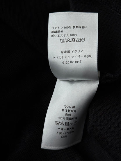 Dior Peter Doig Black & White Embroidered Logo Polo T-Shirt