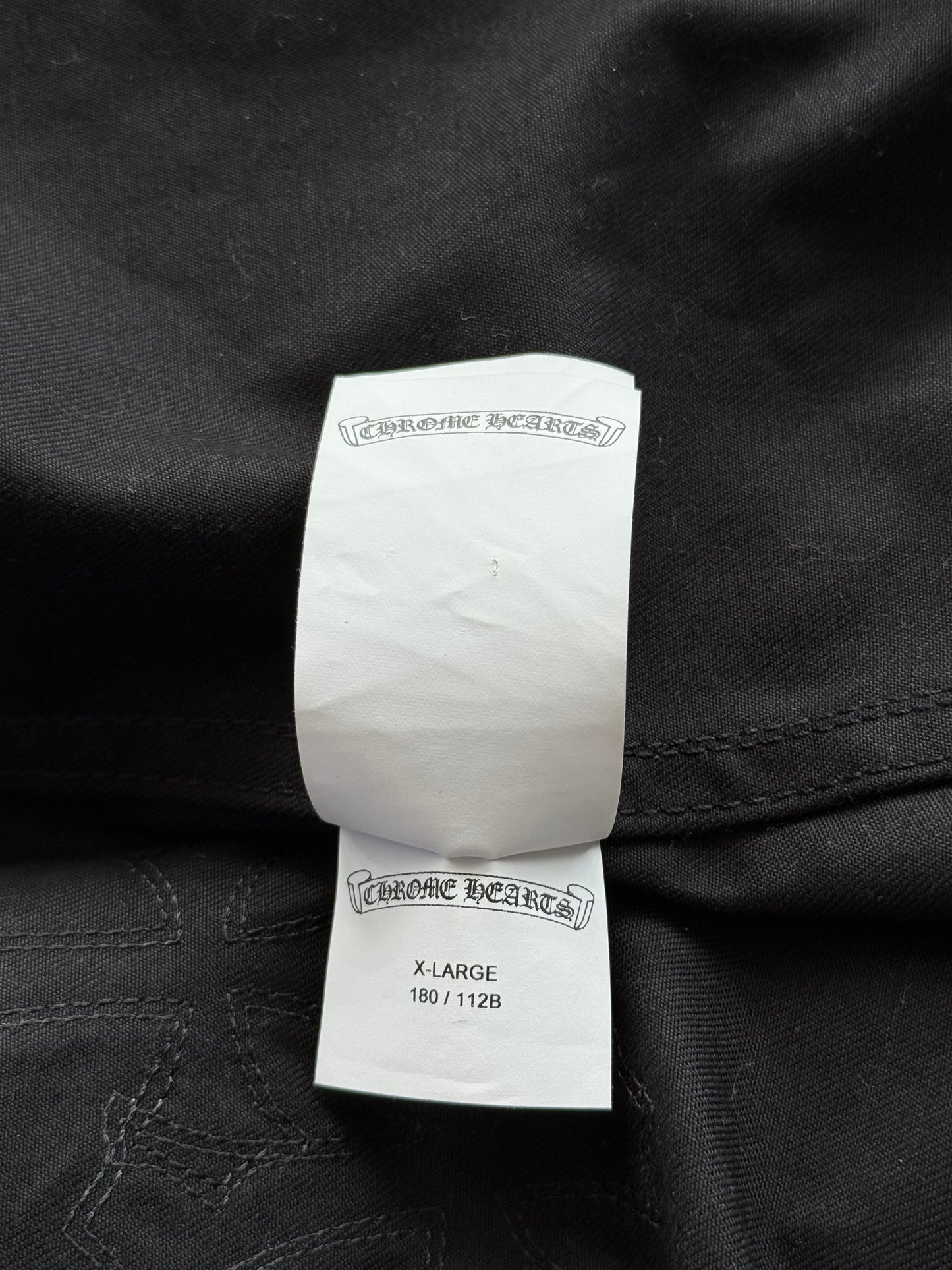 Chrome Hearts Black & Cheetah Cross Patch Work Dog Jacket