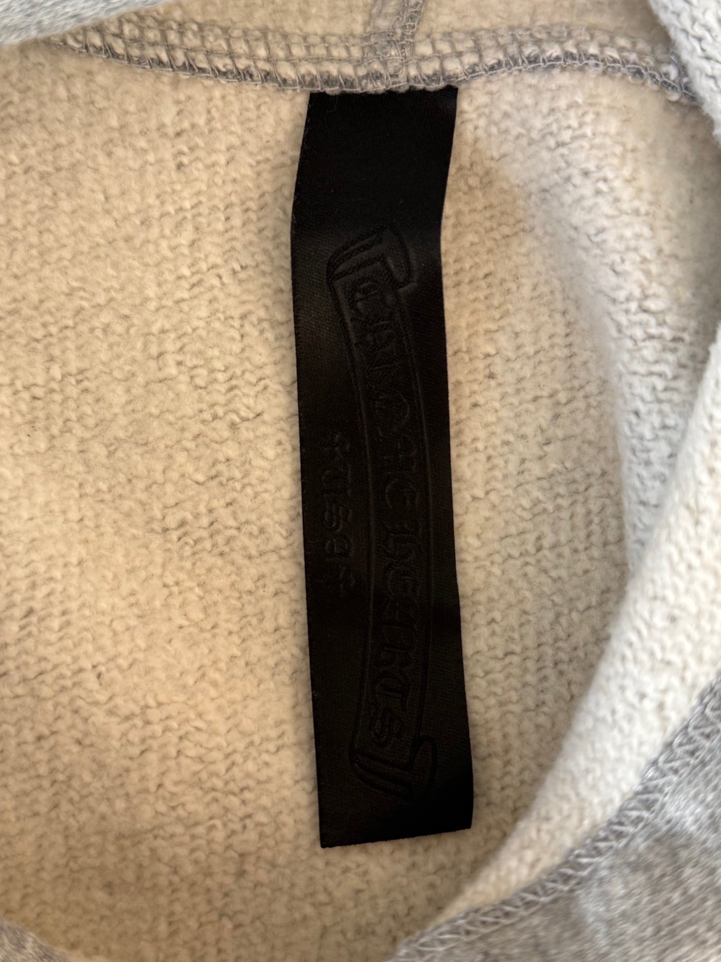 Chrome Hearts Grey & Black Triple Cross Patch Paper Jam Hoodie