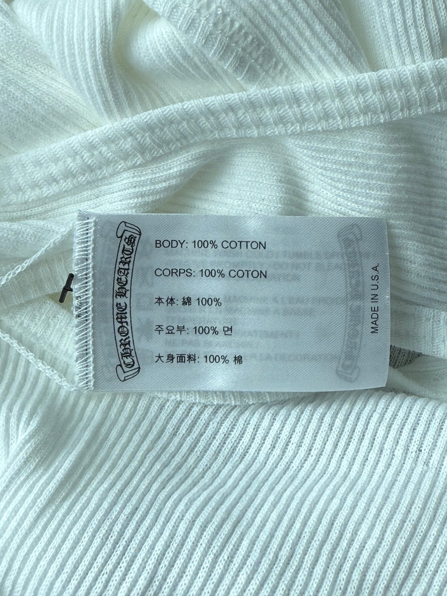 Chrome Hearts White & Black Richard Stark Graphic Tank Top