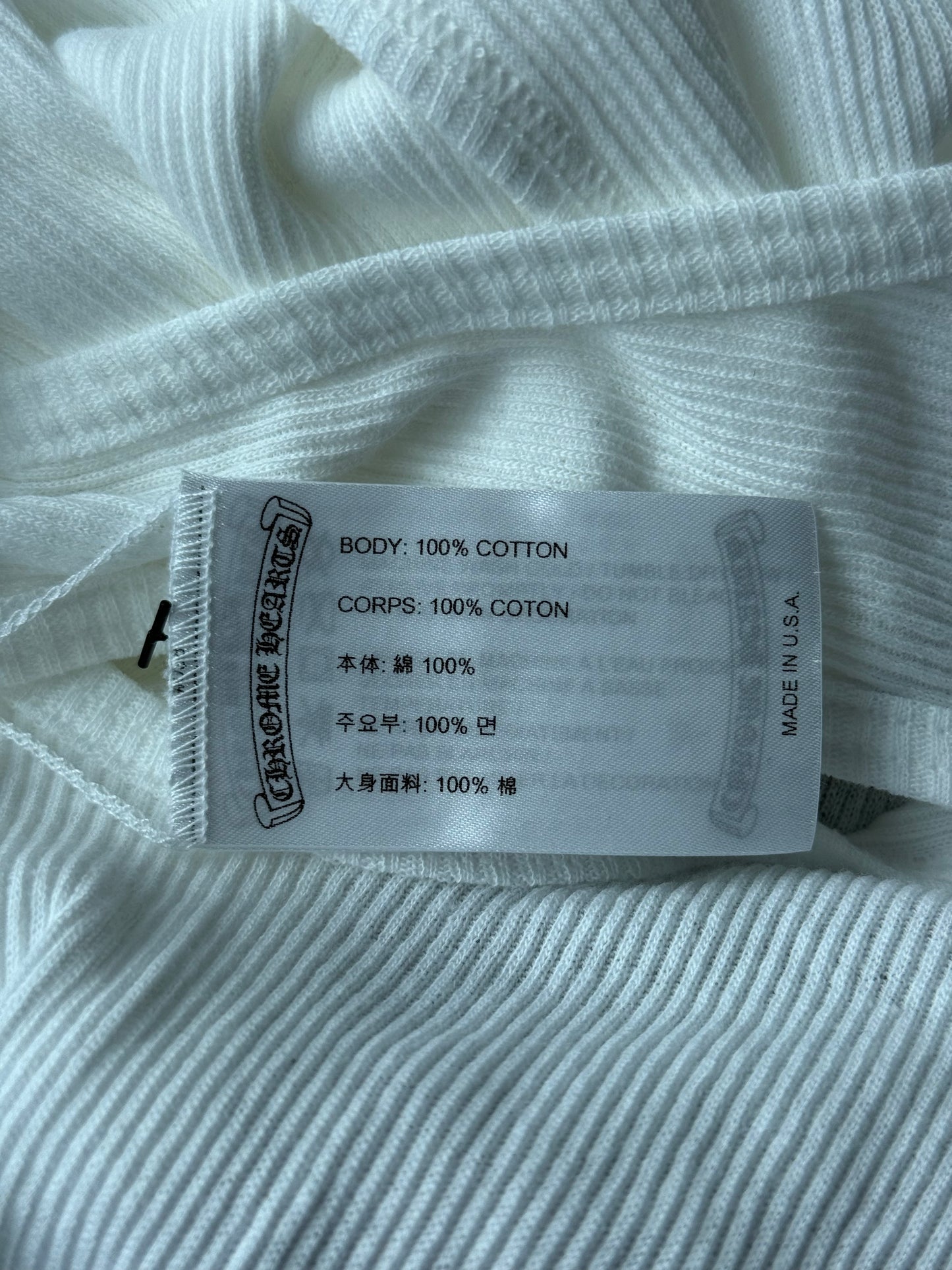 Chrome Hearts White & Black Richard Stark Graphic Tank Top