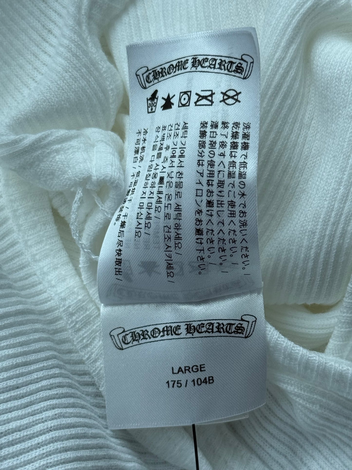 Chrome Hearts White & Black Richard Stark Graphic Tank Top
