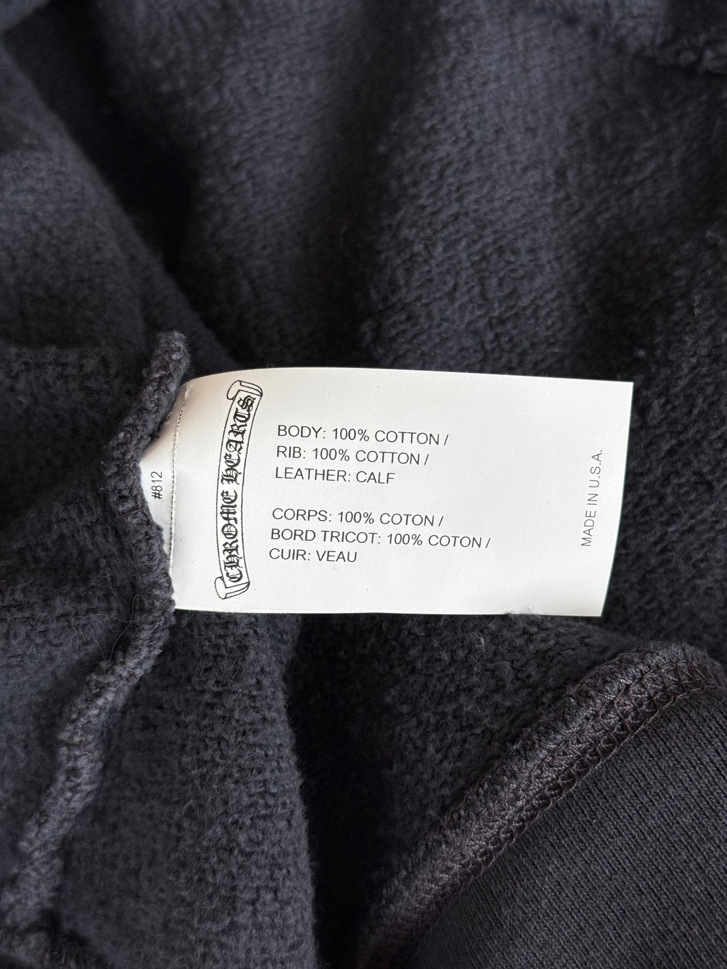Chrome Hearts Navy & Blue Triple Cross Patch Paper Jam Hoodie
